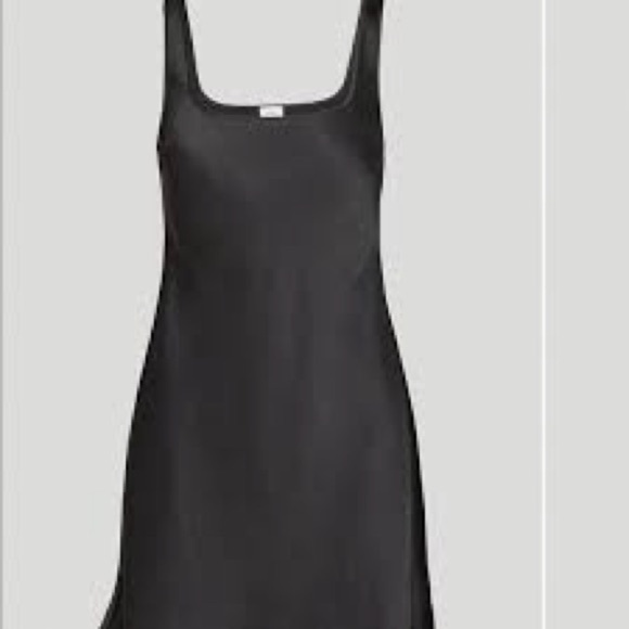 Aritzia Dresses & Skirts - Aritzia Wilfred black satin mini tank dress